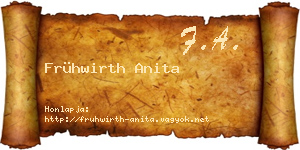 Frühwirth Anita névjegykártya